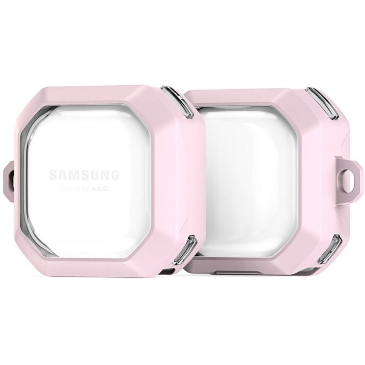 Захисний чохол DUX DUCIS SECC Series для Samsung Galaxy Buds Live / Buds Pro / Buds 2 / Buds 2 Pro / Buds FE - Pink: фото 2 з 15