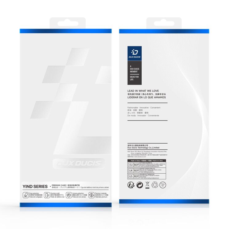 Захисний чохол DUX DUCIS Yind Series MagSafe (FF) для iPhone Duo - Dark Blue: фото 5 з 10