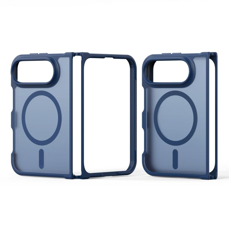 Захисний чохол DUX DUCIS Yind Series MagSafe (FF) для iPhone Duo - Dark Blue: фото 3 з 10