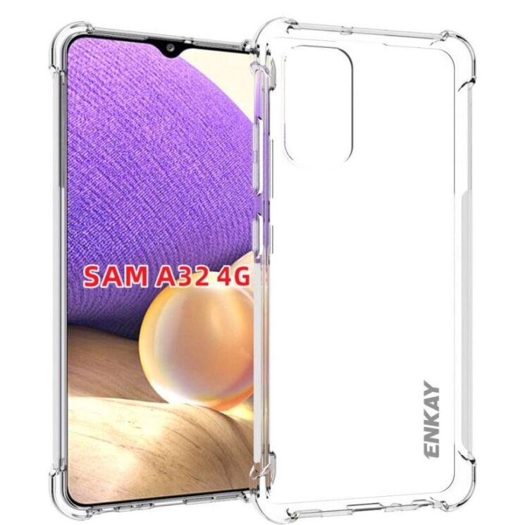 Защитный чехол ENKAY AirBag Case для Samsung Galaxy A32 (А325) - Transparent: фото 1 из 6