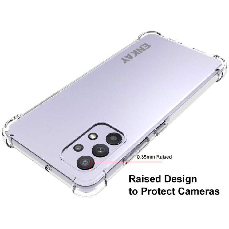 Защитный чехол ENKAY AirBag Case для Samsung Galaxy A32 (А325) - Transparent: фото 3 из 6