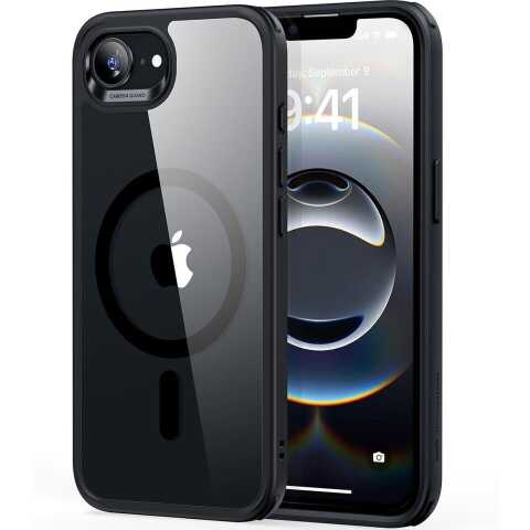 Защитный чехол ESR Classic Hybrid MagSafe для Apple iPhone 16e - Transparent Black: фото 1 из 7
