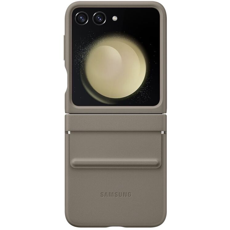 Защитный чехол Flap Eco-Leather Case для Samsung Galaxy Flip 5 (EF-VF731PAEGUA) - Etoupe: фото 1 из 4
