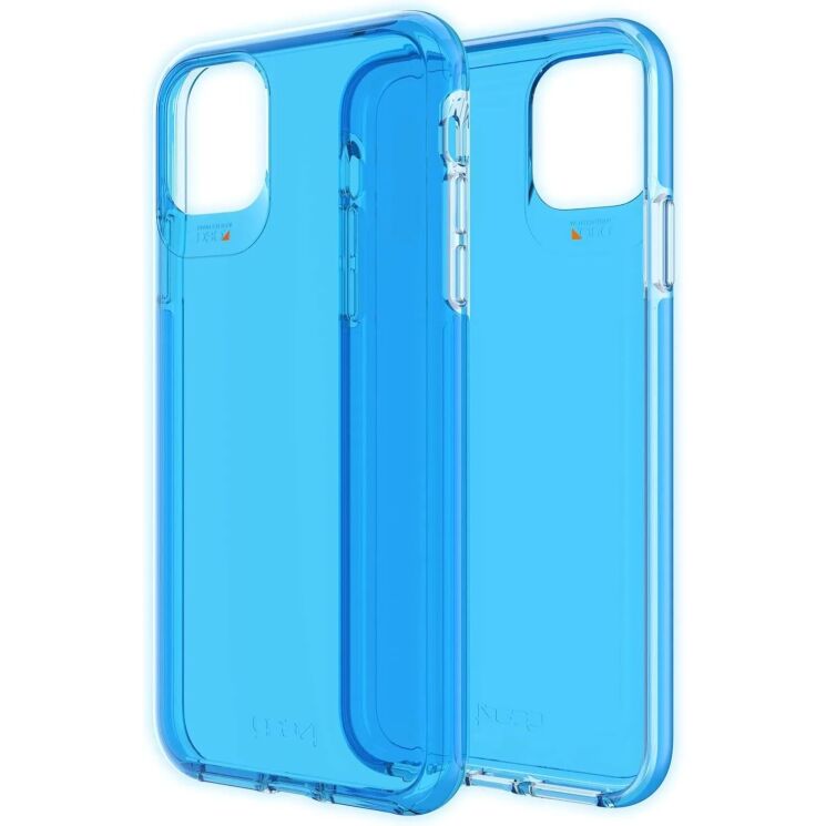 Защитный чехол Gear4 Crystal Palace для Apple iPhone 11 Pro Max - Neon Blue: фото 1 из 7
