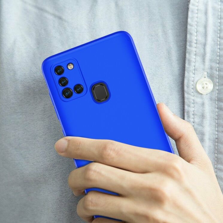 Защитный чехол GKK Double Dip Case для Samsung Galaxy A21s (A217) - Blue: фото 8 из 15