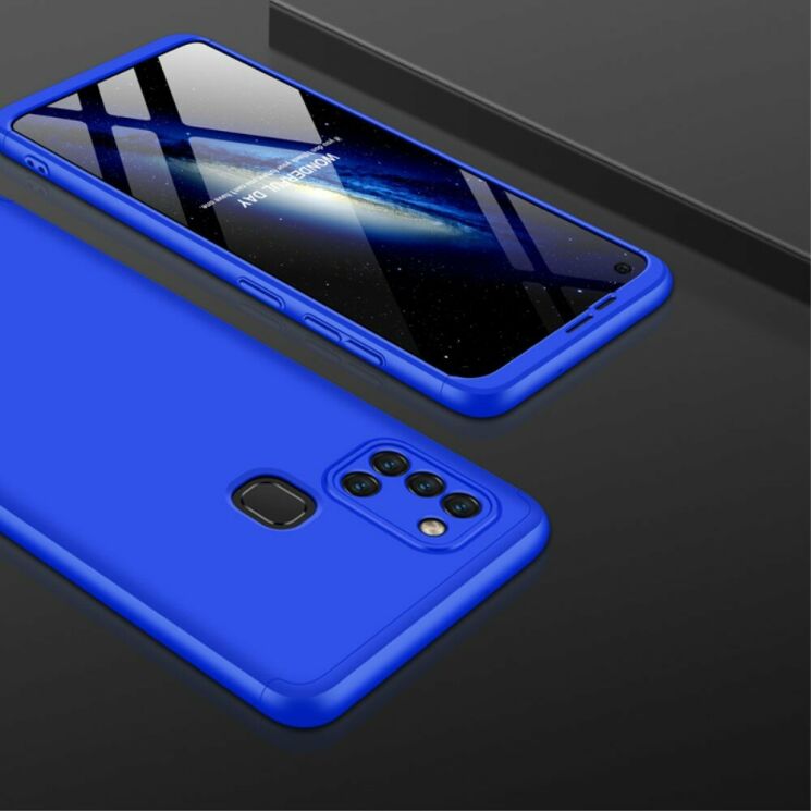 Защитный чехол GKK Double Dip Case для Samsung Galaxy A21s (A217) - Blue: фото 3 из 15