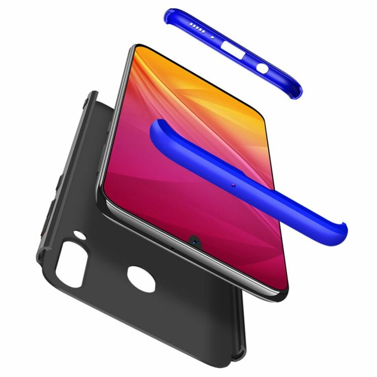 Захисний чохол GKK Double Dip Case для Samsung Galaxy M30 (M305) / A40s - Black / Blue: фото 4 з 9