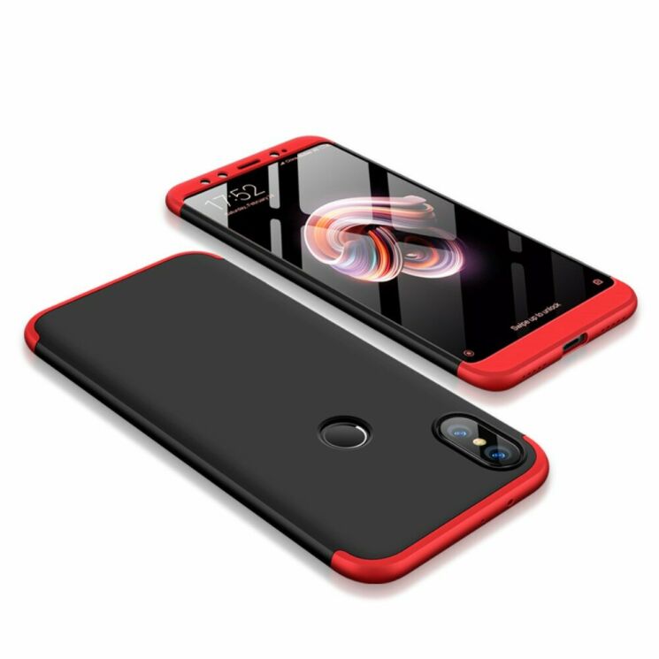 Защитный чехол GKK Double Dip Case для Xiaomi Mi 6X / Mi A2 - Black / Red: фото 1 из 20