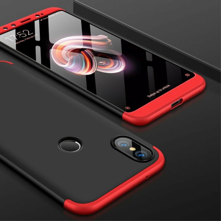 Защитный чехол GKK Double Dip Case для Xiaomi Mi 6X / Mi A2 - Black / Red: фото 7 из 20