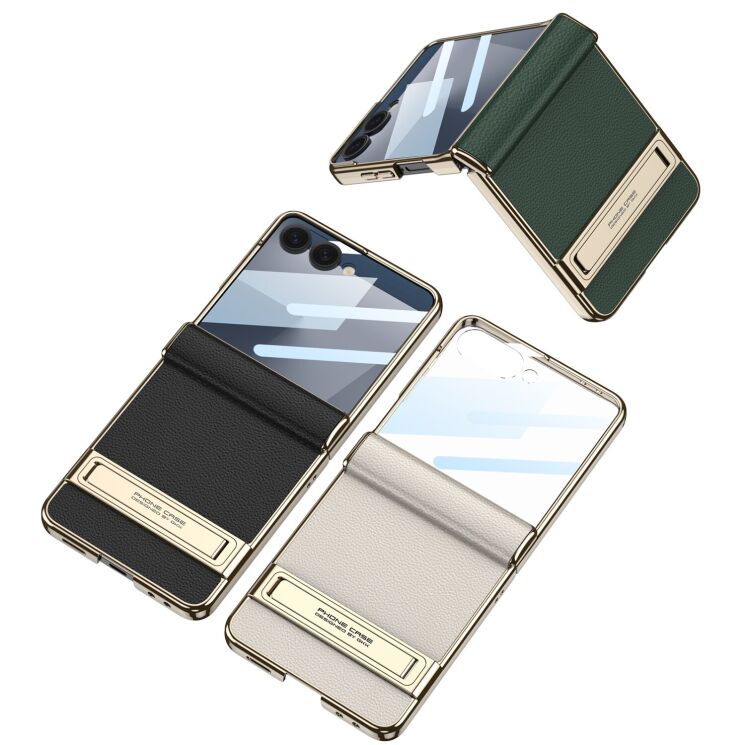 Защитный чехол GKK Hinge Stand для Samsung Galaxy Flip 7 - Titanium Grey: фото 7 из 9