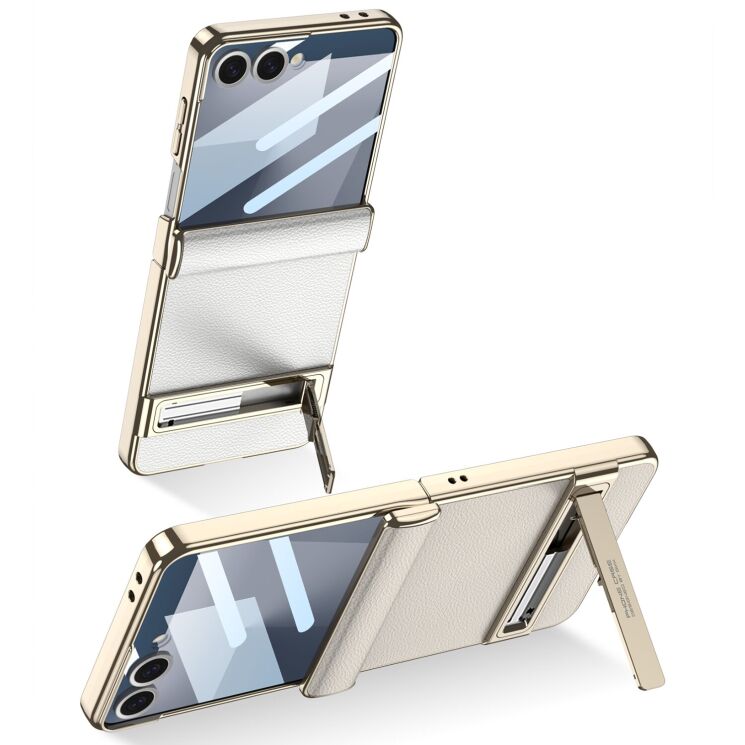 Защитный чехол GKK Hinge Stand для Samsung Galaxy Flip 7 - Titanium Grey: фото 8 из 9