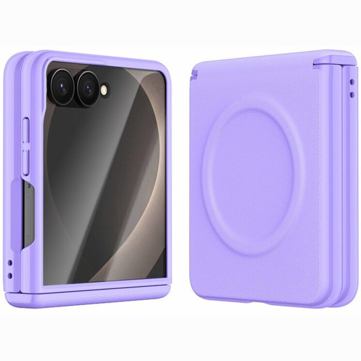 Защитный чехол GKK Magnetic Matte Case для Samsung Galaxy Flip 8 - Purple: фото 2 из 5