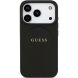 Захисний чохол Guess Grained Gold Ring MagSafe для iPhone 18 Pro / 17 Pro (GUHMP18LPGHSMMK) - Black (423751B). Фото 2 з 7
