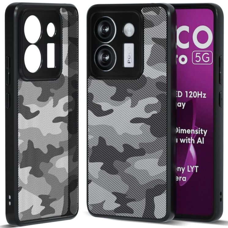 Захисний чохол IBMRS Military для Xiaomi Poco M7 Pro - Artistic Camouflage: фото 1 з 7