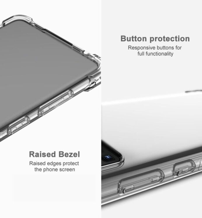 Защитный чехол IMAK Airbag MAX Case для Nothing Phone (3a) - Transparent: фото 9 из 9