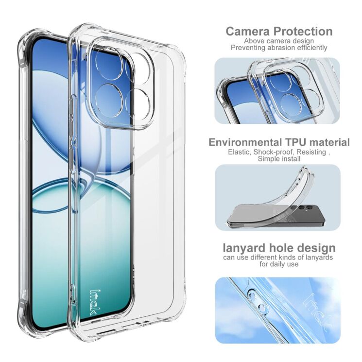 Чехол с усиленными углами IMAK Airbag MAX Case для Xiaomi 15T - Transparent (391030T) Чехол с усиленными углами IMAK Airbag MAX Case для Xiaomi 15T - Transparent: фото 4 из 6