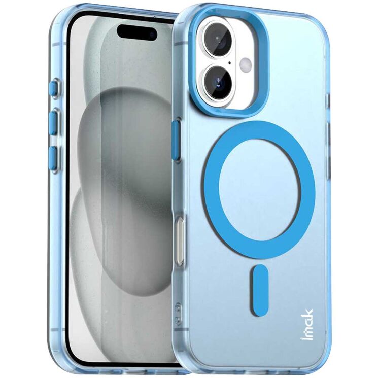 Захисний чохол IMAK Candy Series Magnetic для Apple iPhone 16 - Blue: фото 1 з 8