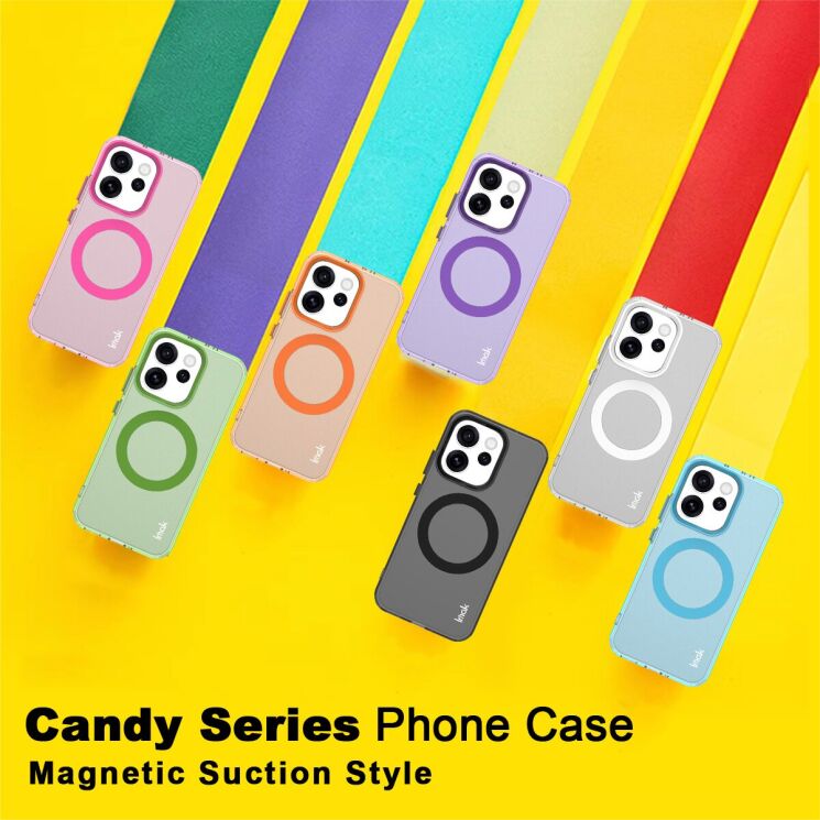 Защитный чехол IMAK Candy Series Magnetic для OPPO Reno 15 Pro - Red: фото 8 из 9