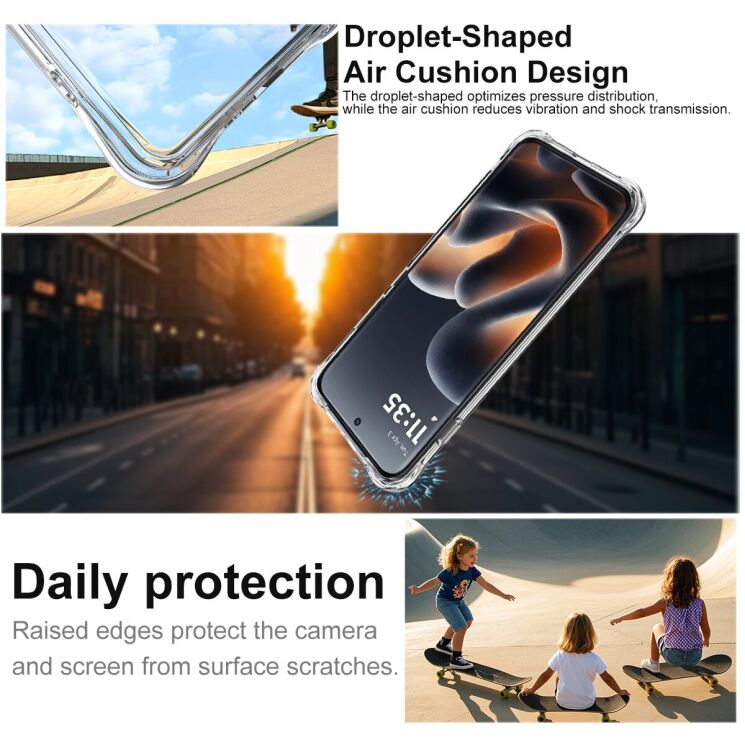 Захисний чохол IMAK Space Shield MagSafe для Motorola Edge 70 Pro - Transparent: фото 9 з 11