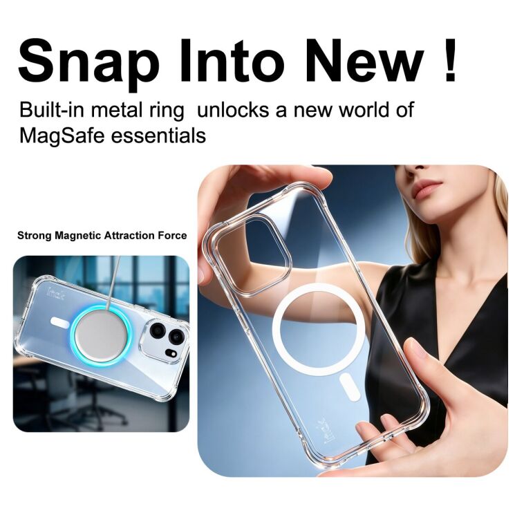 Захисний чохол IMAK Space Shield MagSafe для OnePlus Nord CE6 - Transparent (391607T) Захисний чохол IMAK Space Shield MagSafe для OnePlus Nord CE6 - Transparent: фото 5 з 12