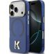 Защитный чехол Karl Lagerfeld IML K Head Logo MagSafe для iPhone 17 Pro Max (KLHMP17X5HTMKHDB) - Blue (402891L). Фото 1 из 8