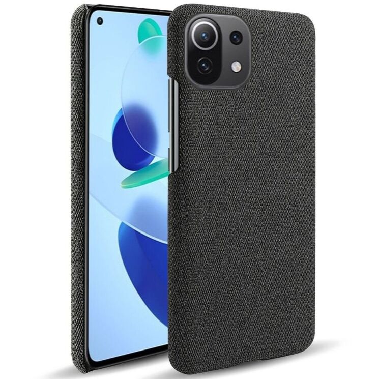 Защитный чехол KSQ Cloth Style для Xiaomi Mi 11 Lite / 11 Lite NE - Black: фото 1 из 6