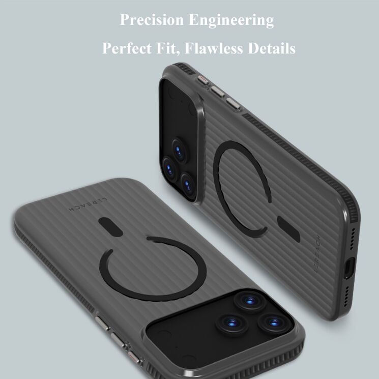 Защитный чехол LEREACH TOC Magnetic для iPhone 17 Pro - White: фото 10 из 13