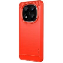 Защитный чехол MOFI Carbon Fiber для Xiaomi Redmi Note 14 Pro Plus - Red: фото 1 из 9