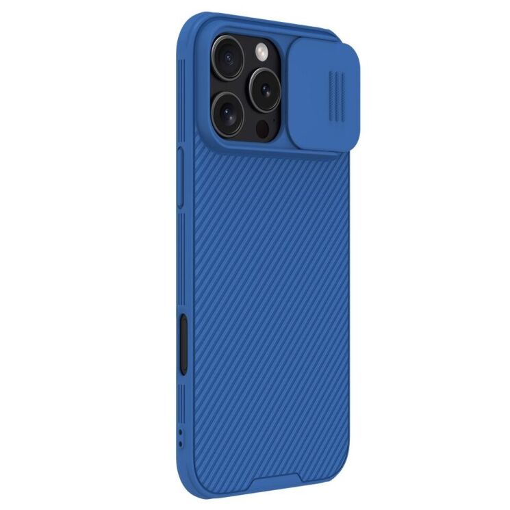 Защитный чехол NILLKIN CamShield Pro (with MagSafe Support) для Apple iPhone 16 Pro Max - Blue: фото 3 из 19