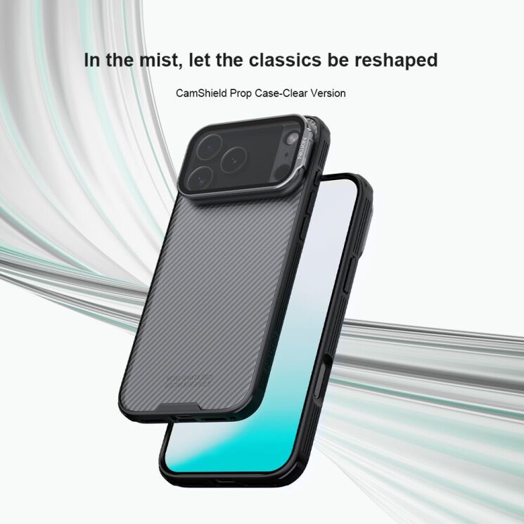 Захисний чохол NILLKIN CamShield Prop (Clear Version) для iPhone 18 Pro Max / 17 Pro Max - Black (423822B) Захисний чохол NILLKIN CamShield Prop (Clear Version) для iPhone 18 Pro Max / 17 Pro Max - Black: фото 6 з 17