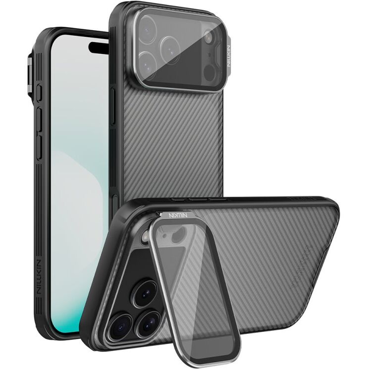 Захисний чохол NILLKIN CamShield Prop (Clear Version) для iPhone 18 Pro Max / 17 Pro Max - Black (423822B) Захисний чохол NILLKIN CamShield Prop (Clear Version) для iPhone 18 Pro Max / 17 Pro Max - Black: фото 1 з 17