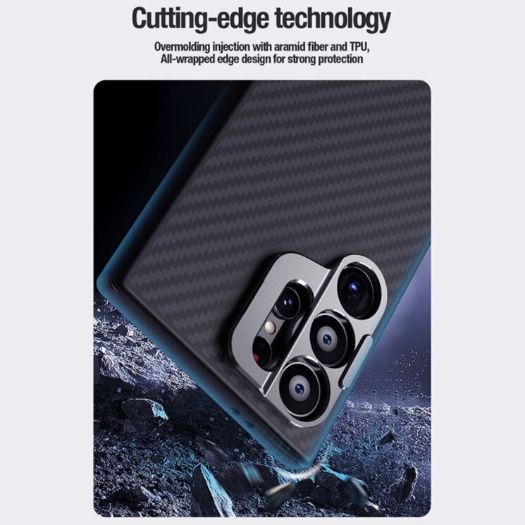 Захисний чохол NILLKIN CarboProp Magnetic для Samsung Galaxy S24 Ultra (S928) - Black: фото 7 з 17