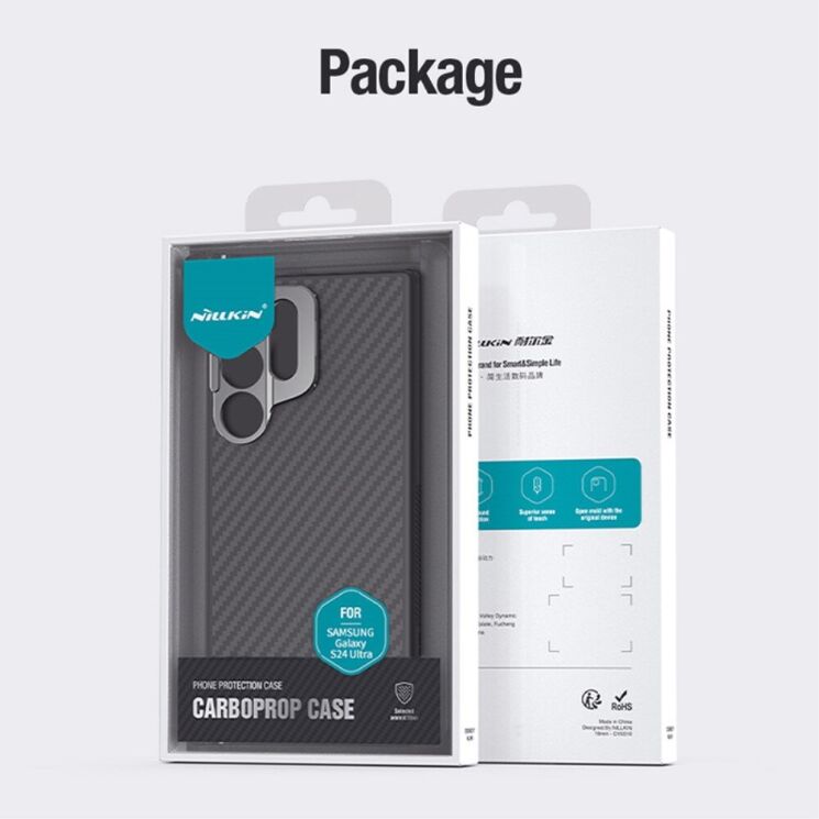 Захисний чохол NILLKIN CarboProp Magnetic для Samsung Galaxy S24 Ultra (S928) - Black: фото 17 з 17