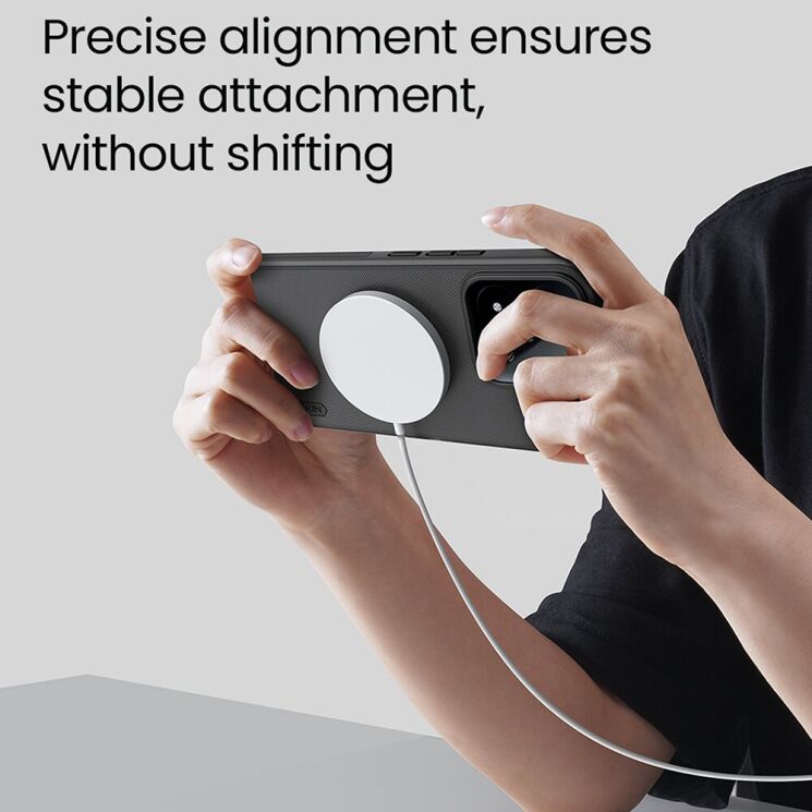 Защитный чехол NILLKIN Super Frosted Shield Pro для Xiaomi 17T Pro - Transparent Black: фото 12 из 13