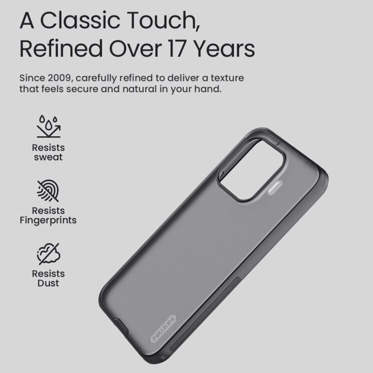 Защитный чехол NILLKIN Super Frosted Shield Pro для Xiaomi 17T Pro - Transparent Black: фото 8 из 13