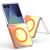Защитный чехол Reframe ChromaGlow для Samsung Galaxy Flip 7 / Flip 8 - Orange: фото 1 из 7