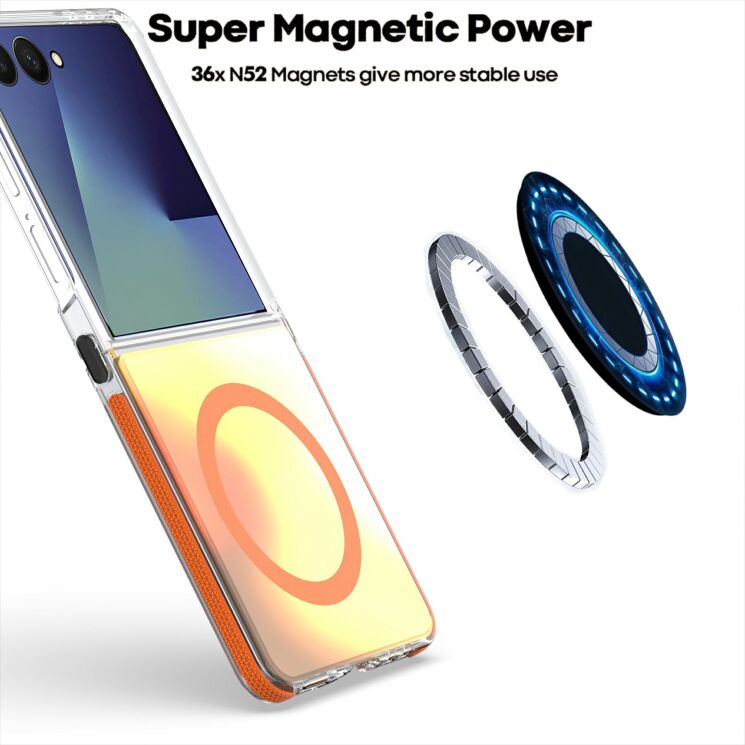 Защитный чехол Reframe ChromaGlow для Samsung Galaxy Flip 7 / Flip 8 - Orange: фото 5 из 7