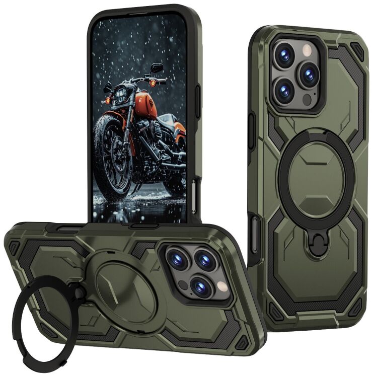 Защитный чехол Reframe Hybrid Magnetic для iPhone 16 Pro Max - Green: фото 1 из 7