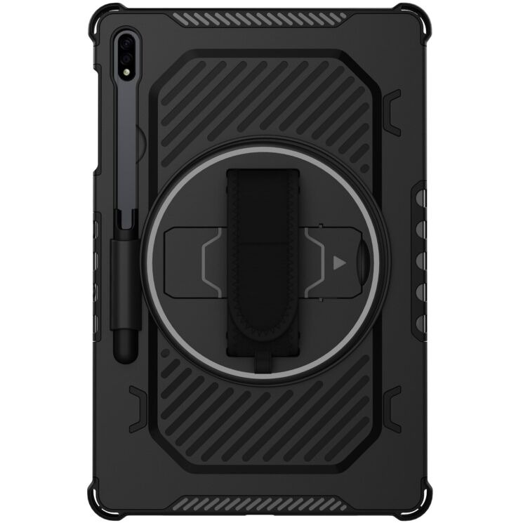 Защитный чехол Reframe Kickstand Strap для Samsung Galaxy Tab S7 FE / S7 Plus / S8 Plus / S9 Plus (T730/736/800/806/970/975/810/816) - Black: фото 6 из 19