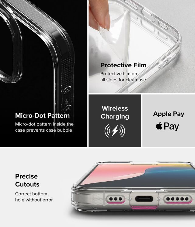 Защитный чехол Ringke Fusion для Apple iPhone 16 Pro (8809961789762) - Clear: фото 12 из 12
