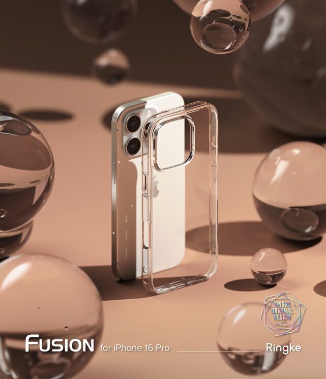 Защитный чехол Ringke Fusion для Apple iPhone 16 Pro (8809961789762) - Clear: фото 4 из 12