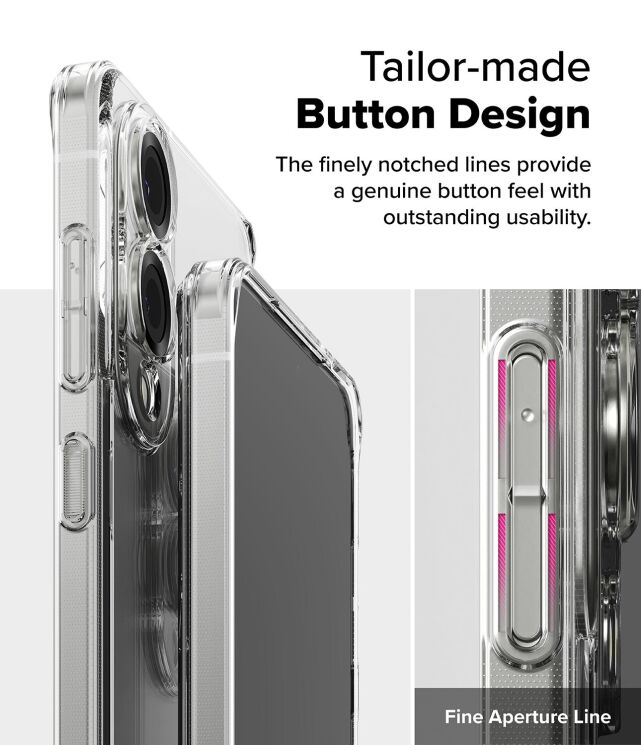 Защитный чехол Ringke Fusion для Samsung Galaxy S25 Edge (S937) 8800293854272 - Clear: фото 12 из 15