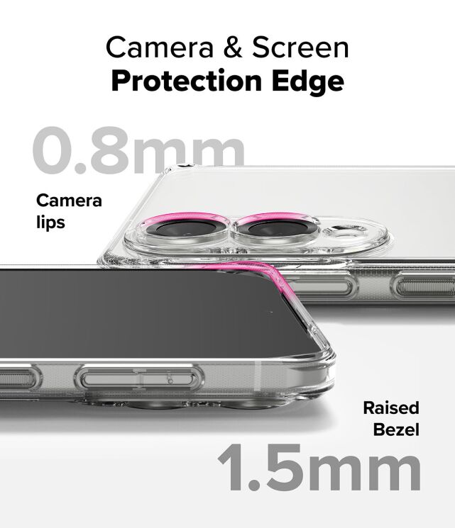 Защитный чехол Ringke Fusion для Samsung Galaxy S25 Edge (S937) 8800293854272 - Clear: фото 9 из 15