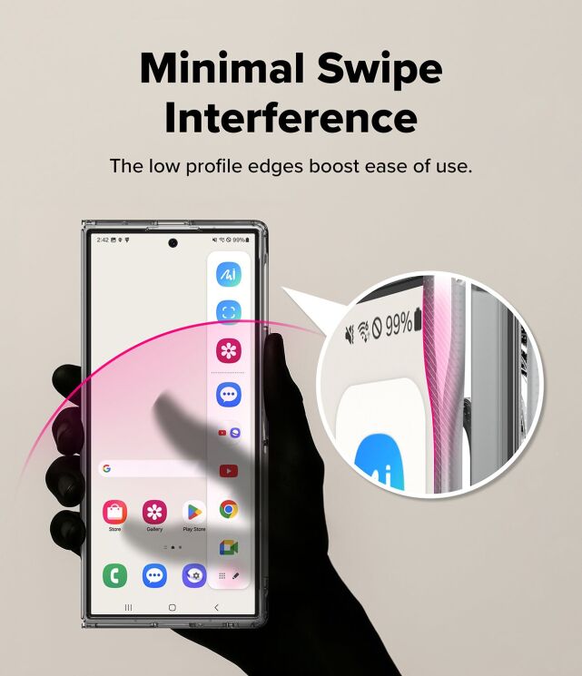 Защитный чехол Ringke Fusion Magnetic (FF) для Samsung Galaxy Fold 8 Ultra (8800328819283) - Clear: фото 14 из 20