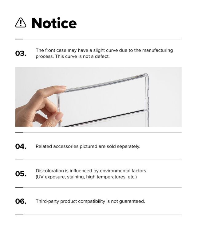 Защитный чехол Ringke Fusion Magnetic (FF) для Samsung Galaxy Fold 8 Ultra (8800328819283) - Clear: фото 18 из 20