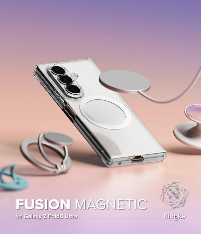Защитный чехол Ringke Fusion Magnetic (FF) для Samsung Galaxy Fold 8 Ultra (8800328819283) - Clear: фото 2 из 20