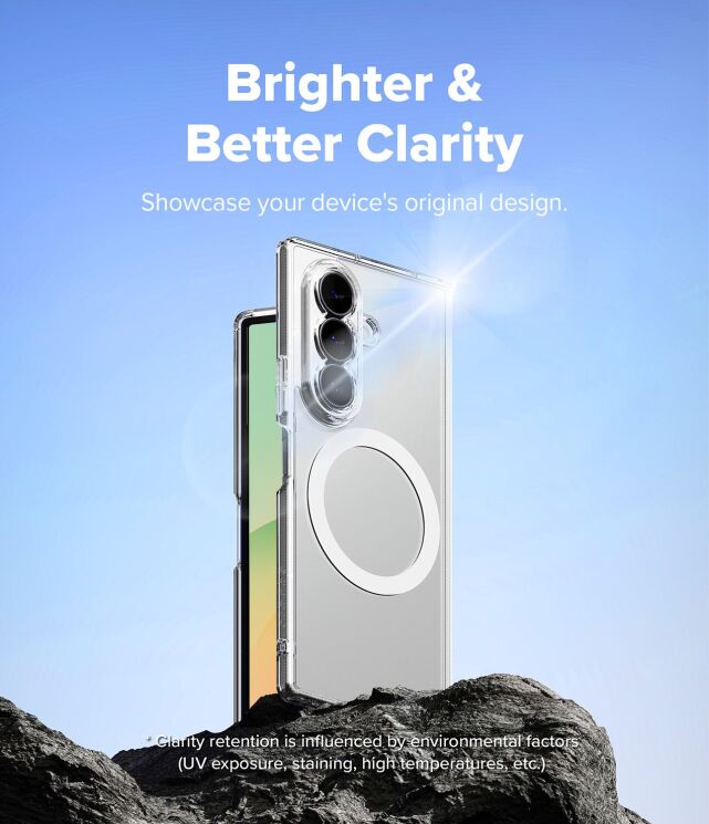 Защитный чехол Ringke Fusion Magnetic (FF) для Samsung Galaxy Fold 8 Ultra (8800328819283) - Clear: фото 6 из 20