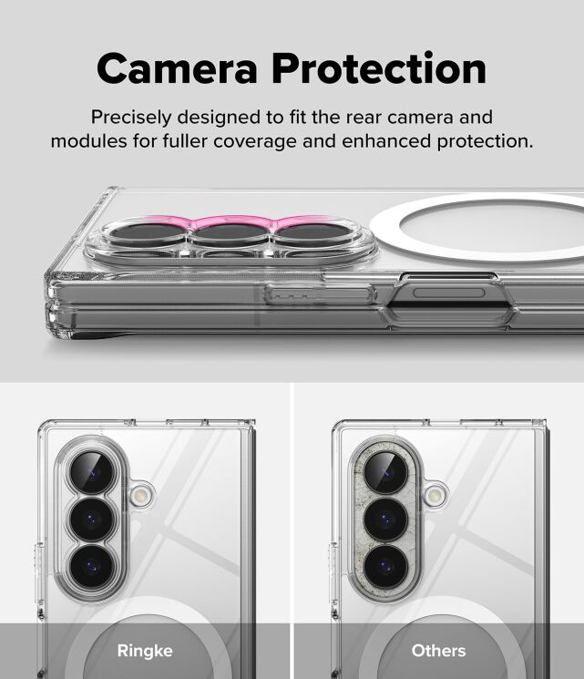Защитный чехол Ringke Fusion Magnetic (FF) для Samsung Galaxy Fold 8 Ultra (8800328819283) - Clear: фото 9 из 20