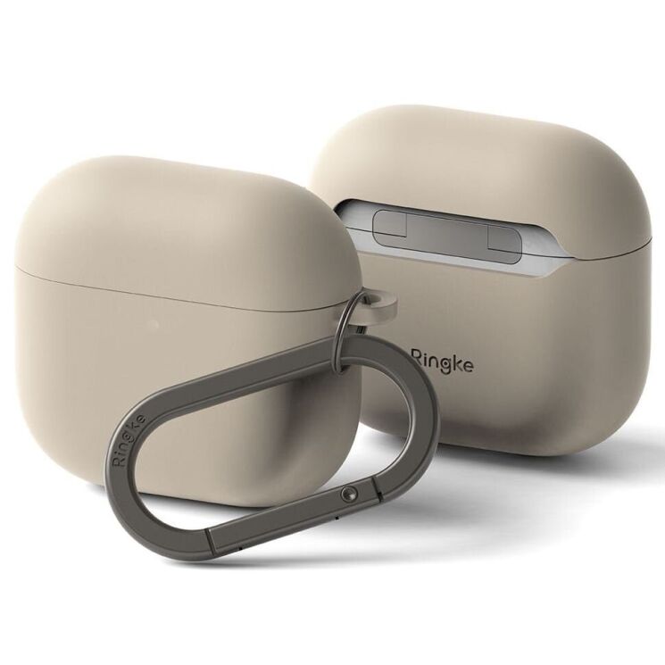 Защитный чехол Ringke Silicone Case для Apple AirPods 4 (8800274964211) - Stone: фото 2 из 15