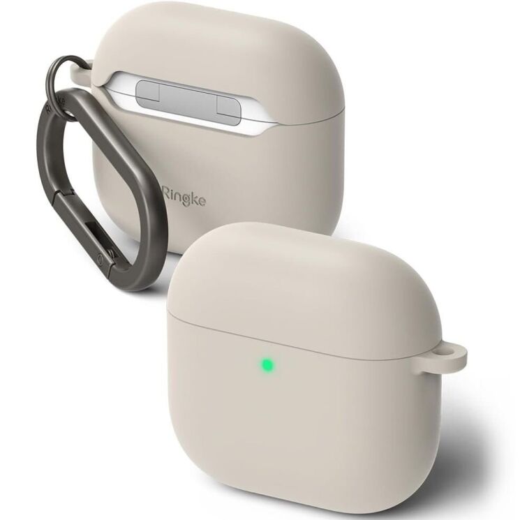 Защитный чехол Ringke Silicone Case для Apple AirPods 4 (8800274964211) - Stone: фото 1 из 15